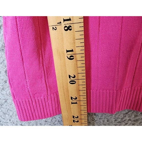 Yuka Women's Size PL Sleeveless Camisole Tank Top Beaded Sequin Lace Trim Pink - Picture 7 of 15